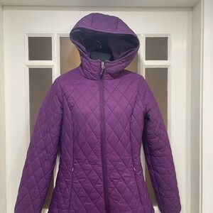 ZeroXposur Women's Deep Purple Hooded Puffer Jacket